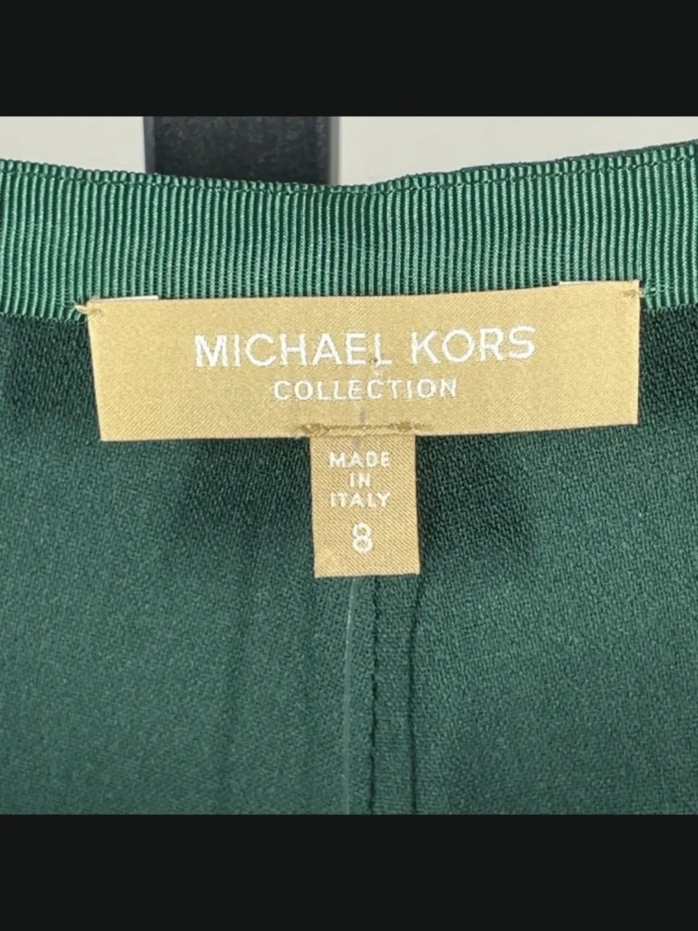 NEW Michael Kors Collection Pants Womens 8 green fit flare designer trouser